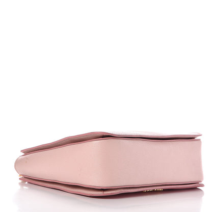 Miu Miu Goatskin Madras Shopping Tote Rosa Gemma 5 of 18