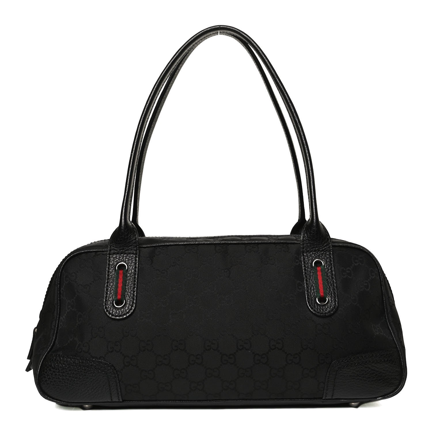 Gucci Canvas Monogram Web Princy Boston Black 1 of 11
