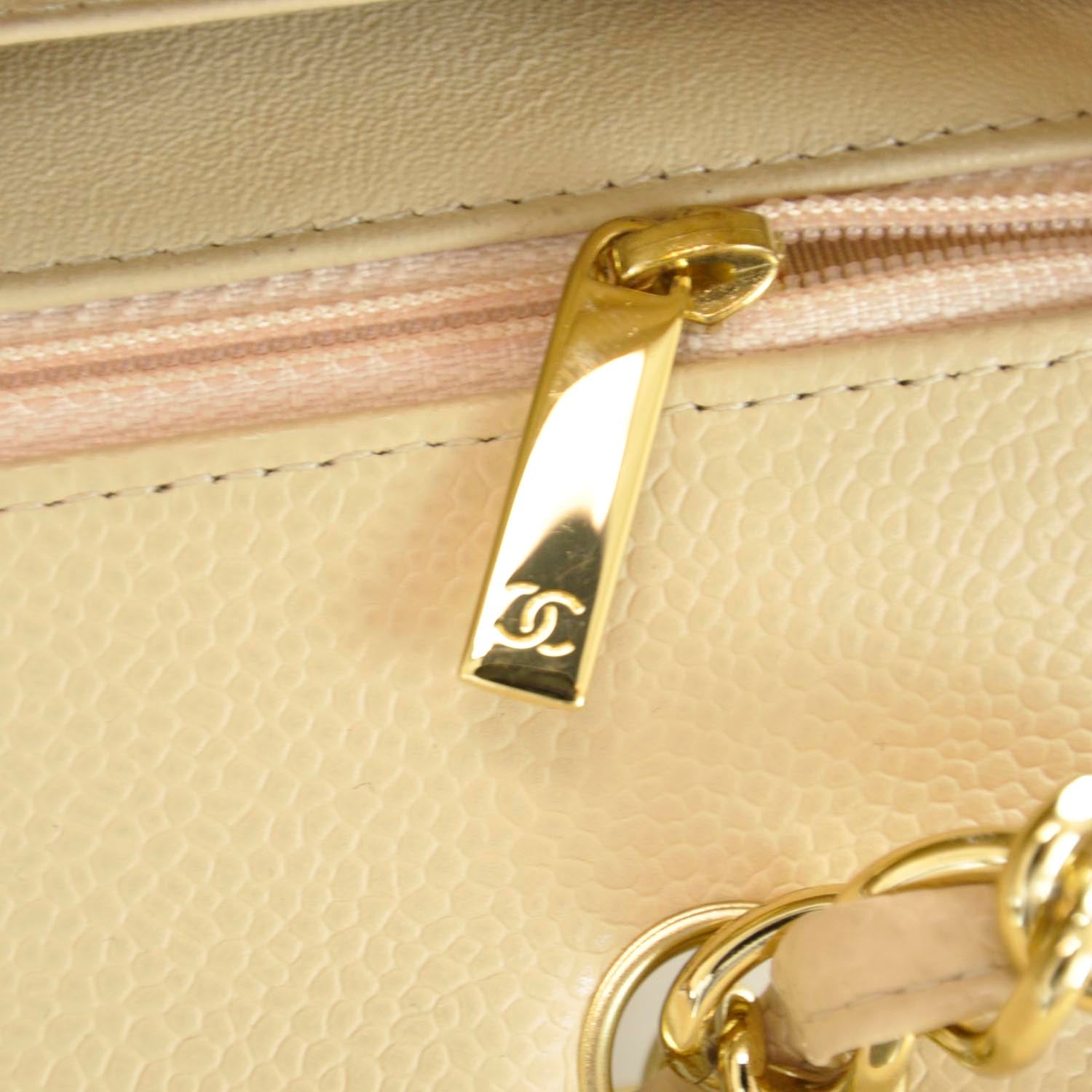 Chanel Caviar Jumbo Single Flap Beige 12 of 12