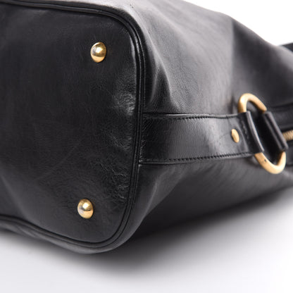 Saint Laurent Calfskin Oversized Muse Black 9 of 15