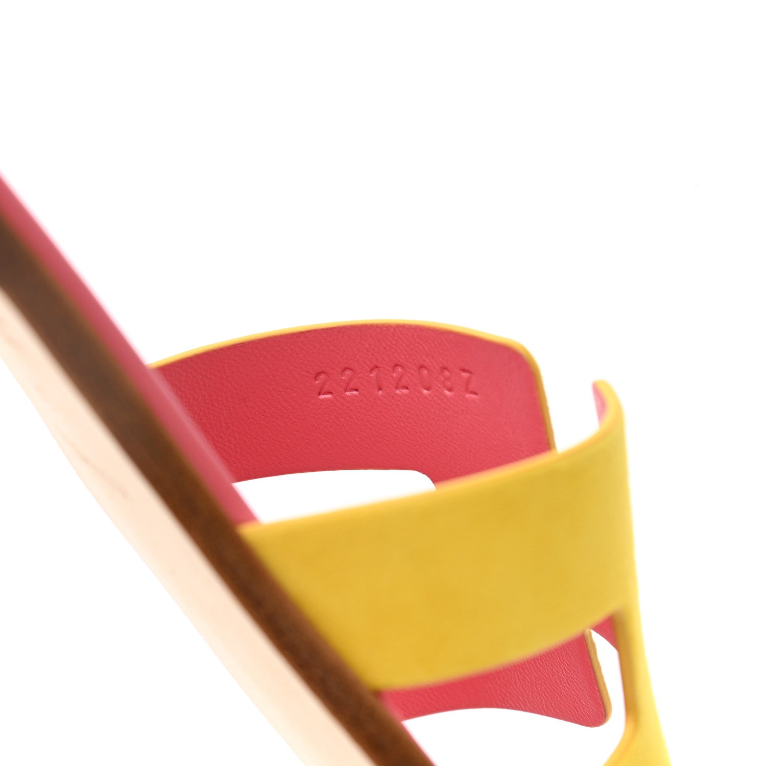 Hermes Suede Goatskin Oran Sandals 36 Jaune Sable 8 of 8