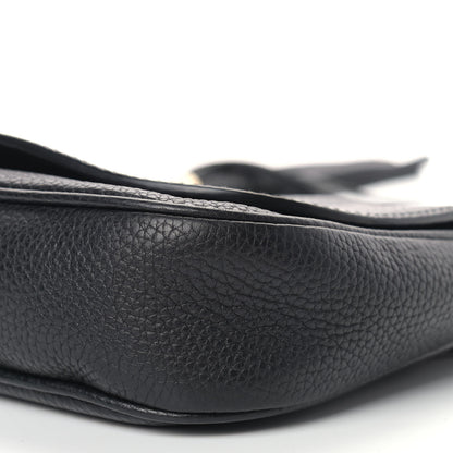 Gucci Pebbled Calfskin Medium Soho Flap Crossbody Black 9 of 14