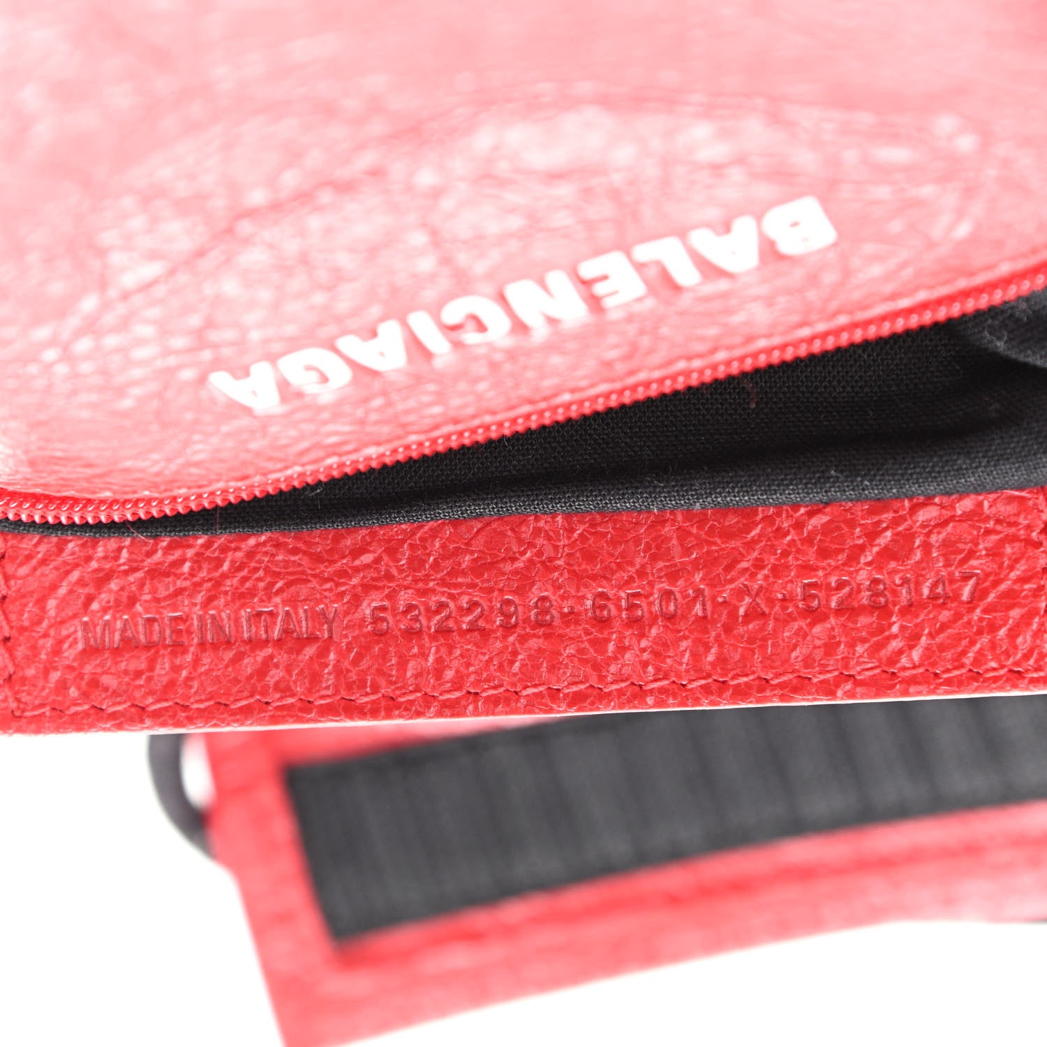 Balenciaga Agneau Arena Small Explorer Crossbody Pouch Red 6 of 9