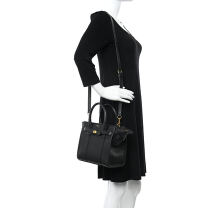 Mulberry Classic Grain Small Bayswater Zip Tote Black 2 of 9