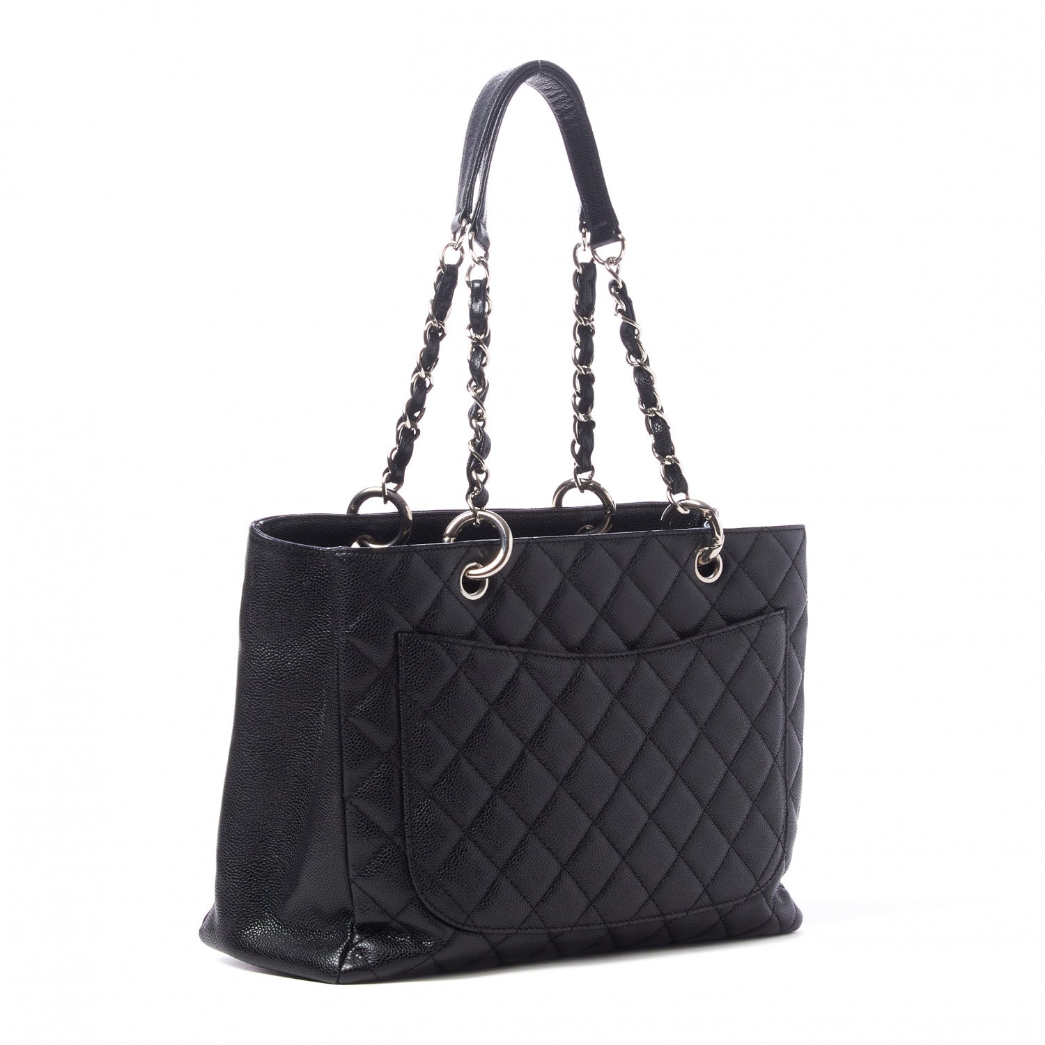 Chanel Caviar Quilted Grand Shopping Tote GST Black 3 of 10