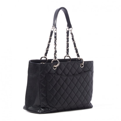 Chanel Caviar Quilted Grand Shopping Tote GST Black 3 of 10