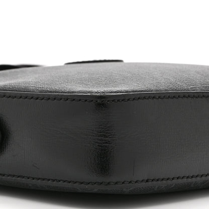 Gucci GG Supreme Monogram Azalea Calfskin Retro Interlocking G Wristlet Shoulder Bag Black 9 of 10