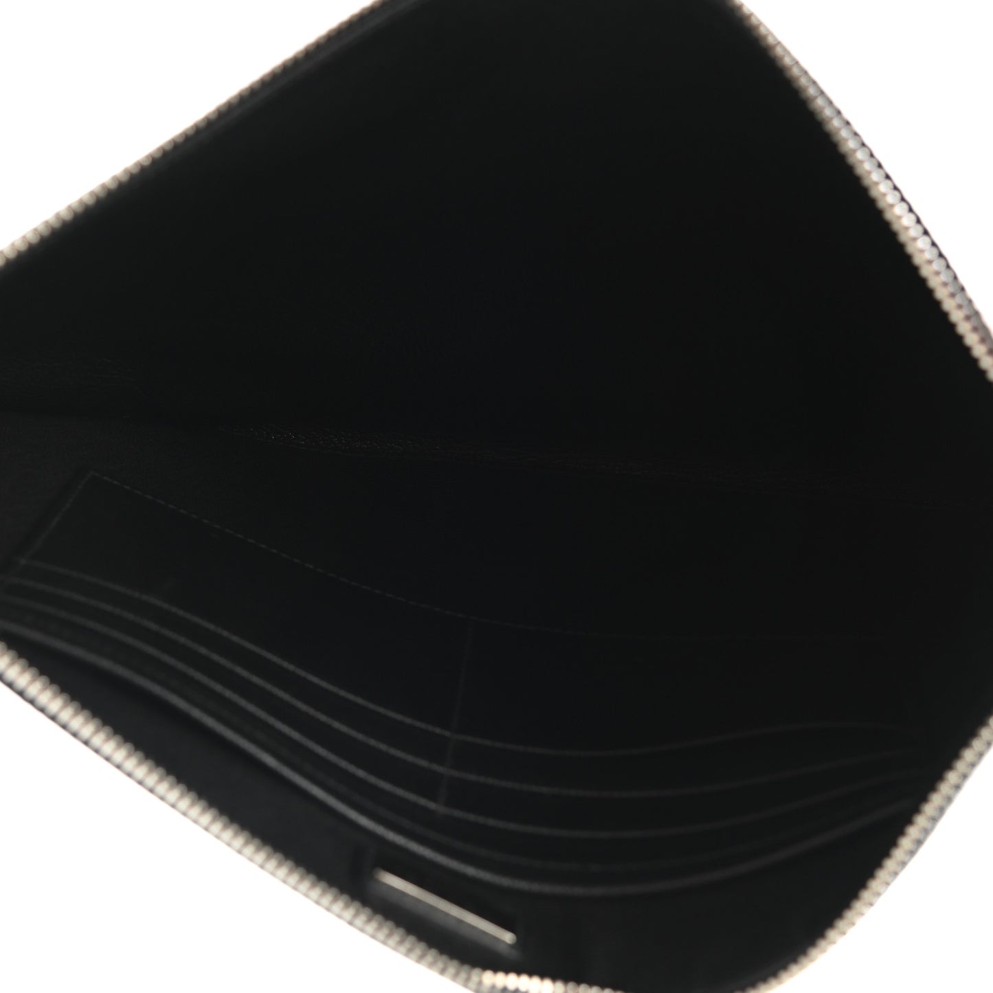 Saffiano Voyage Flat Pouch Black