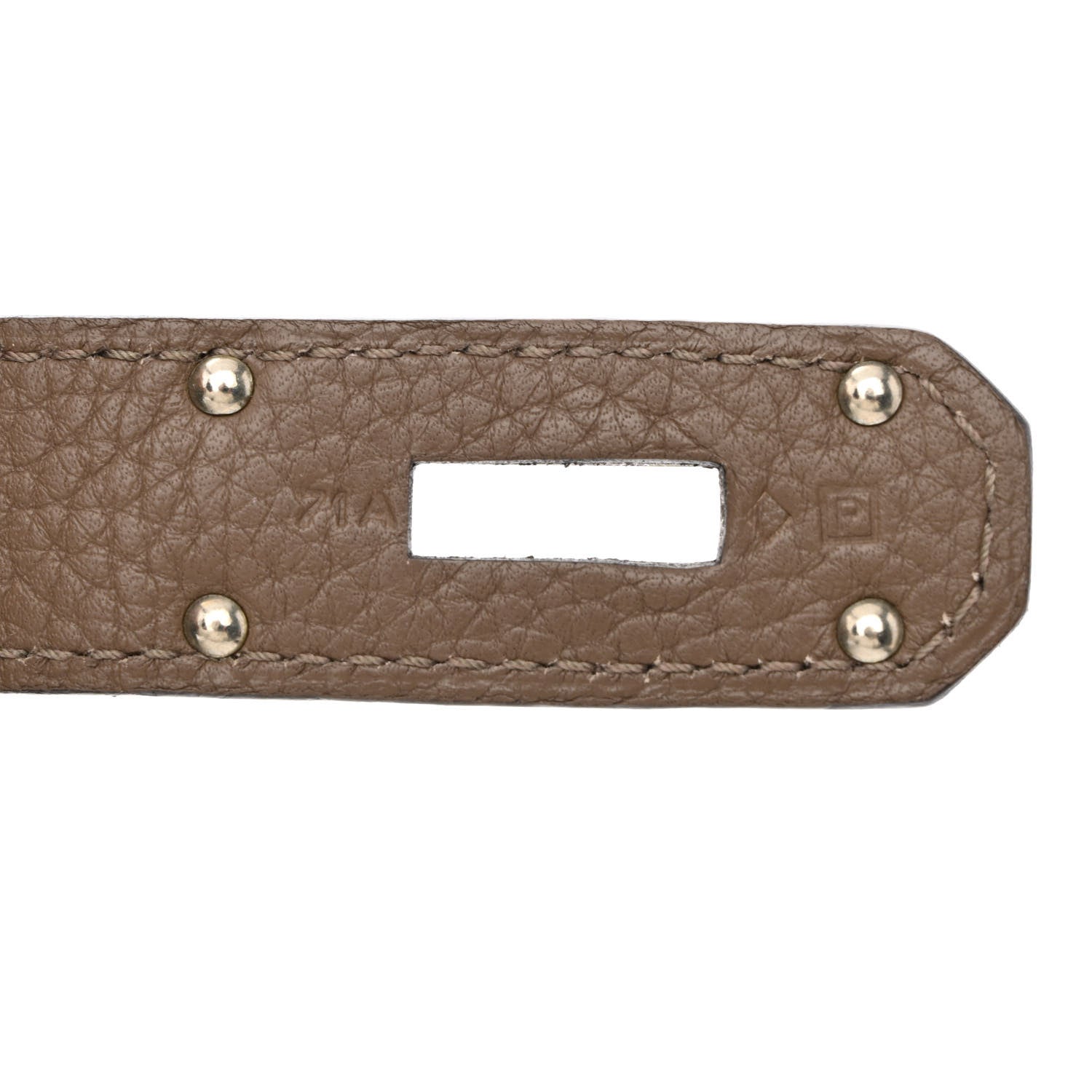 Hermes Taurillon Clemence Eclat Jypsiere 28 Etain Etoupe 6 of 16