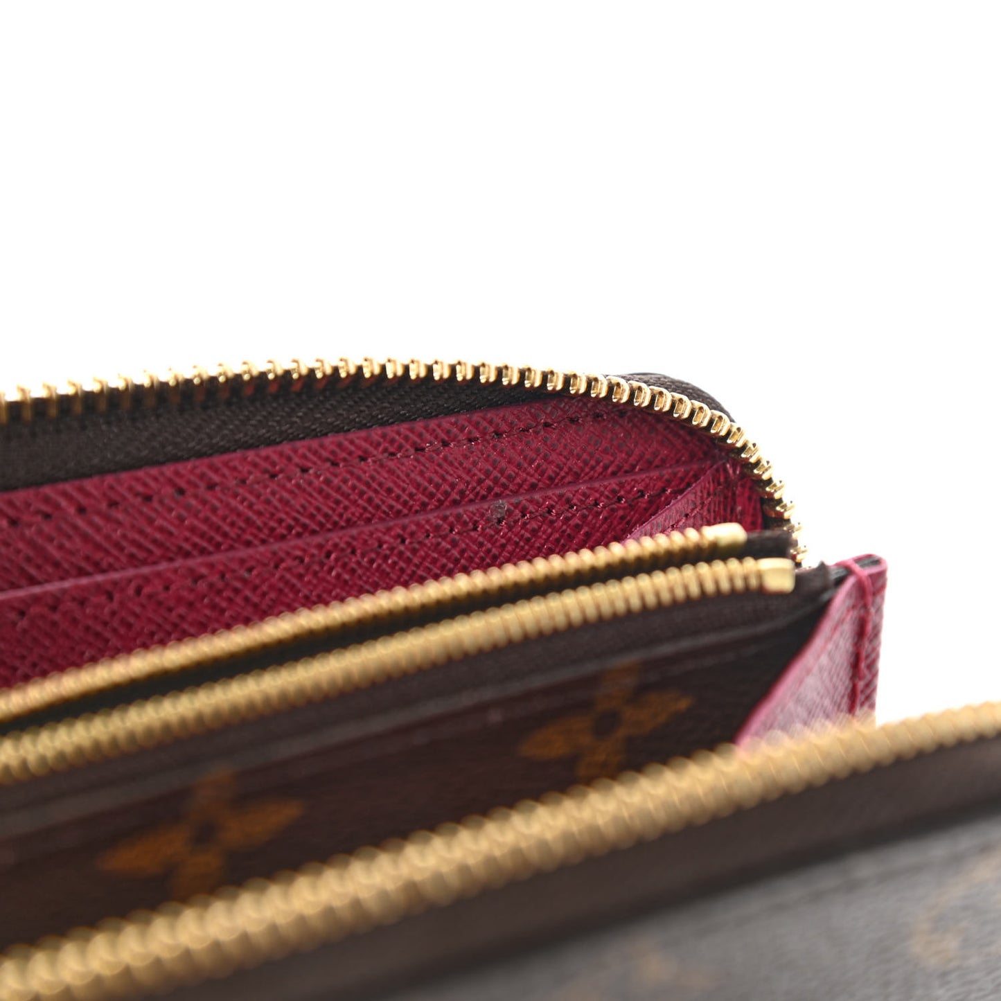 Monogram Clemence Wallet Fuchsia