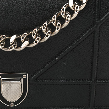 Christian Dior Grained Calfskin Small Diorama Flap Bag Black 9 of 9