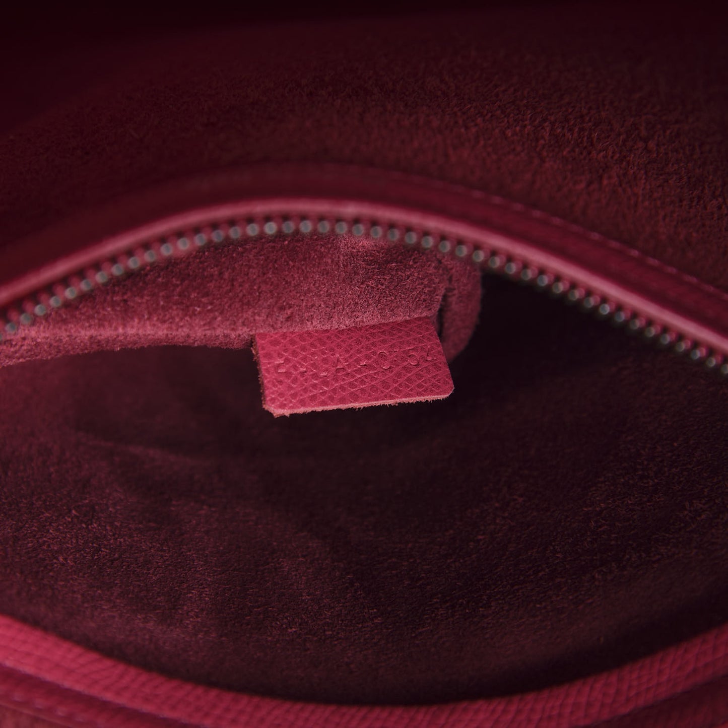 Grained Calfskin Medium Phantom Luggage Fuchsia