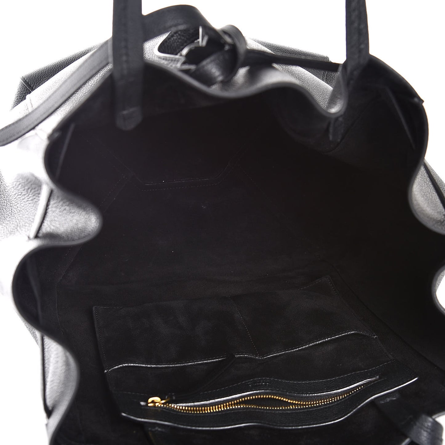 Soft Grained Calfskin Medium Belt Cabas Phantom Black
