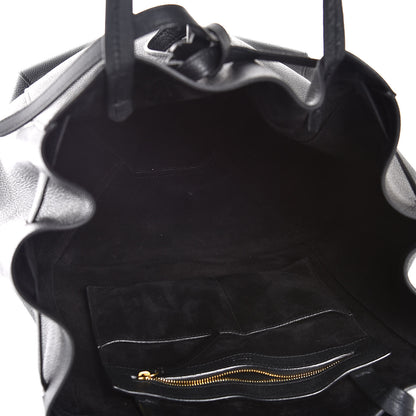 Celine Soft Grained Calfskin Medium Belt Cabas Phantom Black 5 of 6
