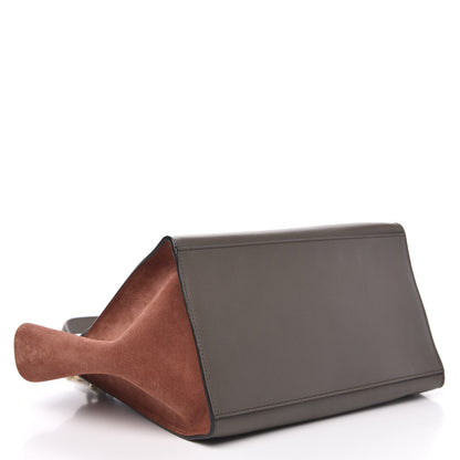 Celine Drummed Calfskin Suede Medium Trapeze 4 of 13