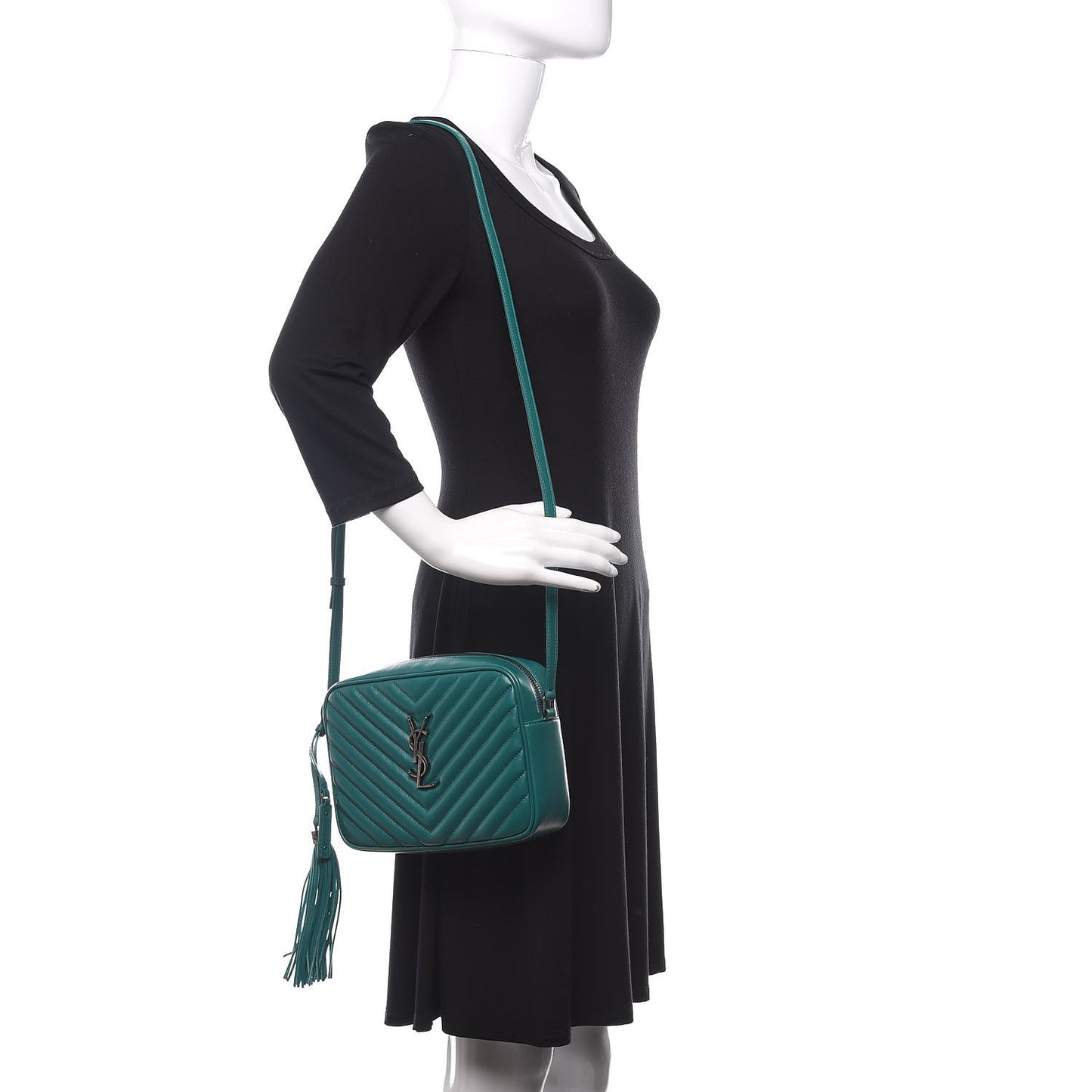 Calfskin Matelasse Monogram Lou Camera Bag Brilliant Grass