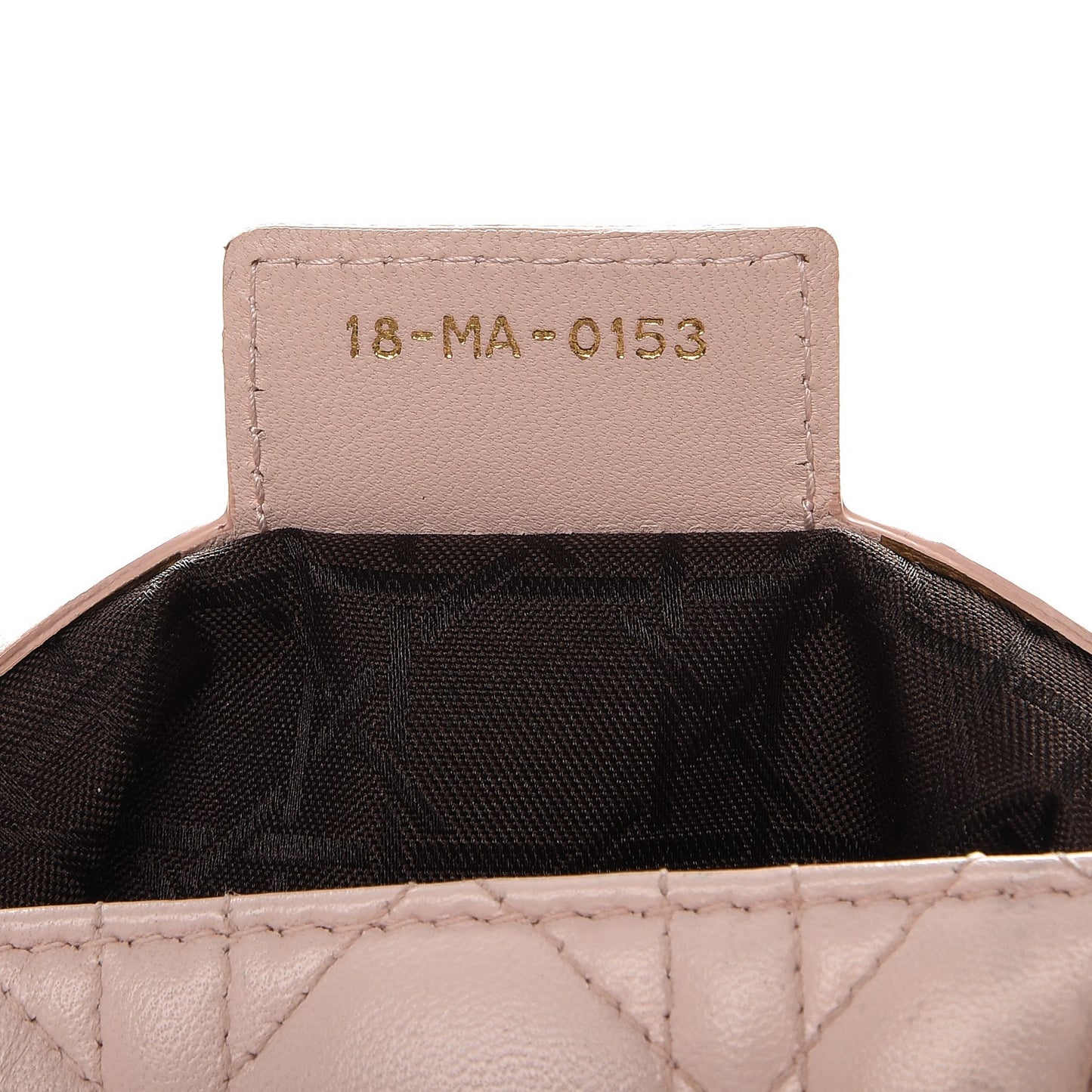 Lambskin Cannage Large Lady Dior Rose Poudre