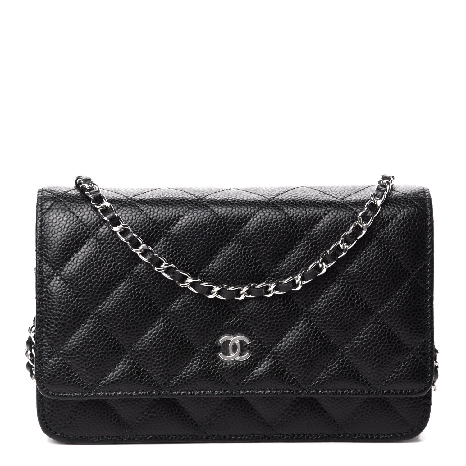 Chanel Caviar Quilted Wallet On Chain WOC Black 1 of 12