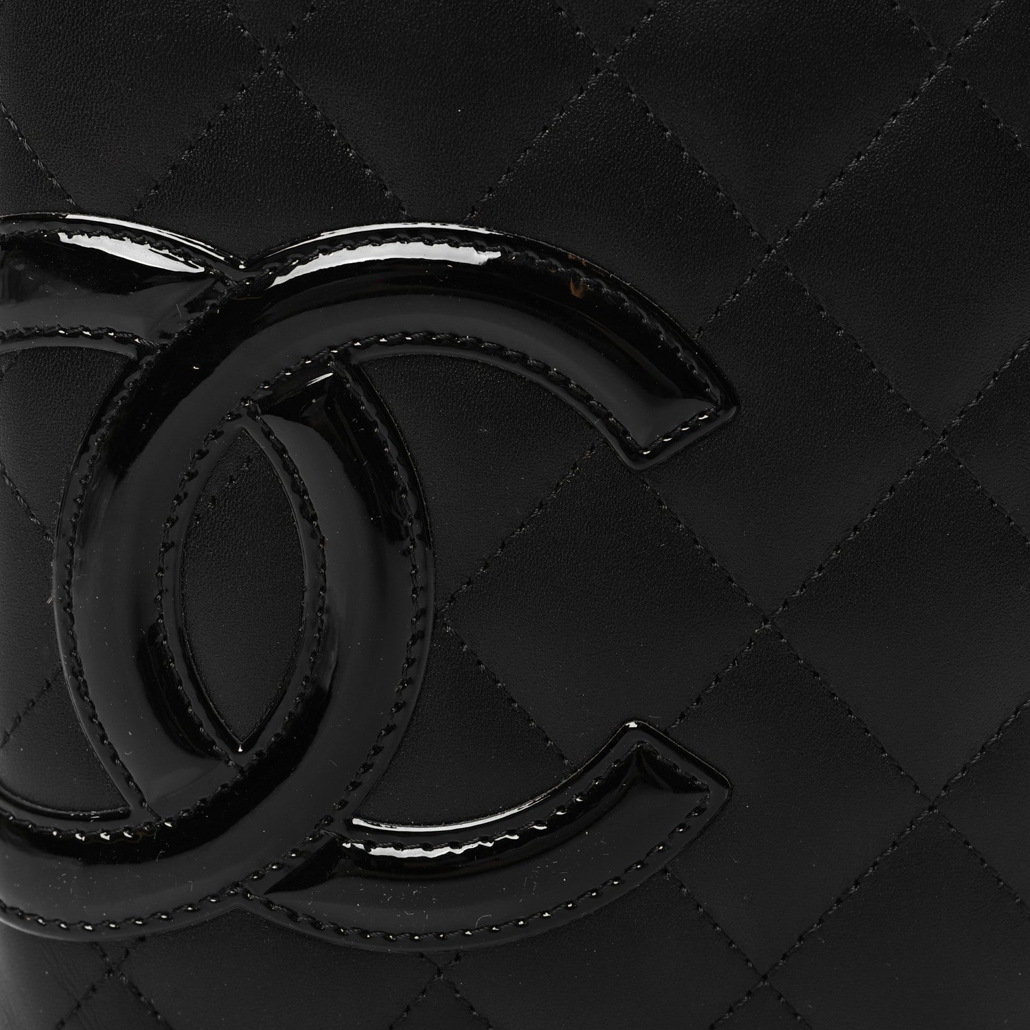 Chanel Calfskin Quilted Cambon Yen Wallet Black 10 of 10