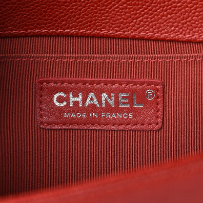 Chanel Caviar Quilted Medium Boy Flap Red 5 of 14