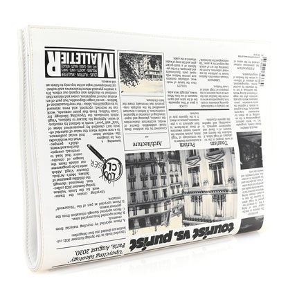 Louis Vuitton Calfskin Newspaper Print Pouch 3 of 6