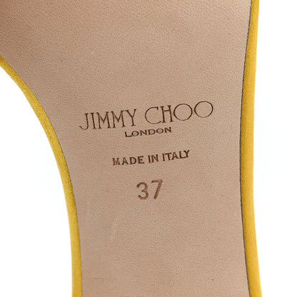 Jimmy Choo Satin Crystal Stacey 85 Sandals 37 Sun 7 of 9