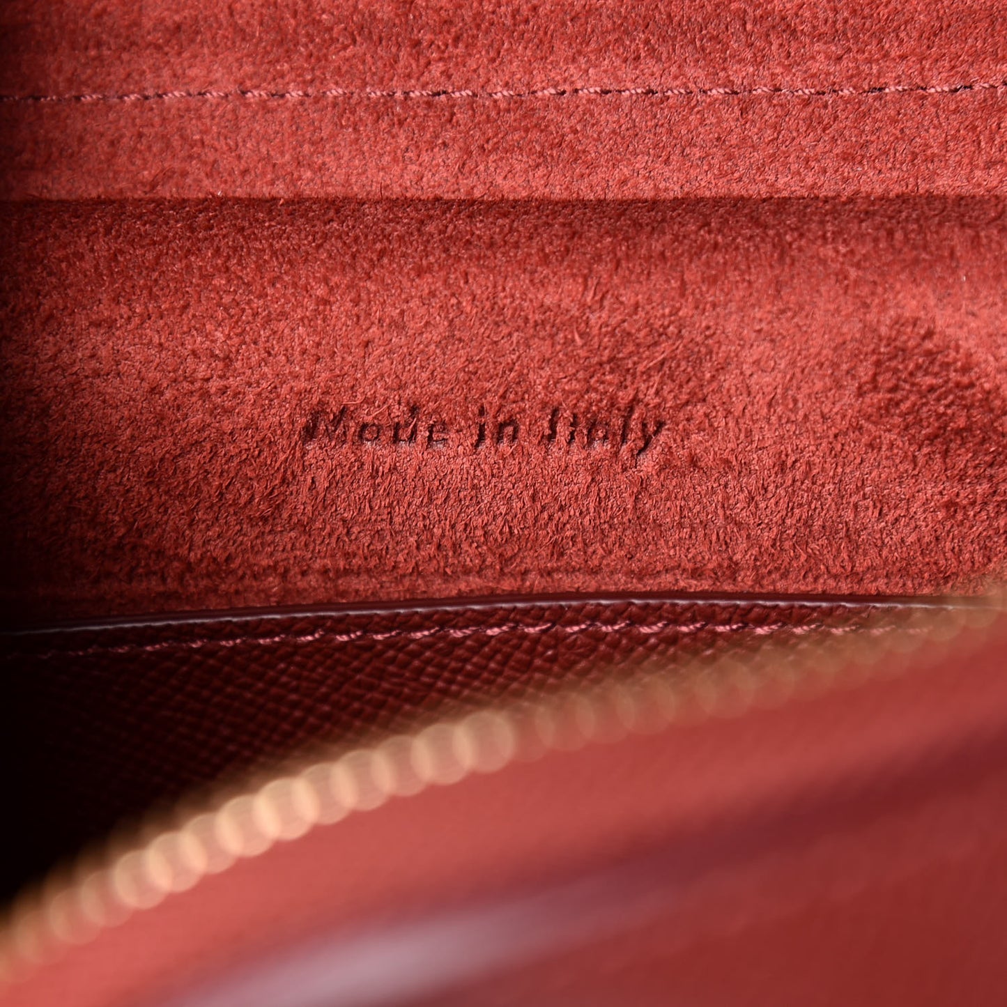Grained Calfskin Micro Belt Bag Light Burgundy