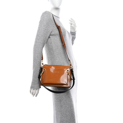 Chloe Patent Small Roy Bag Caramel 2 of 10
