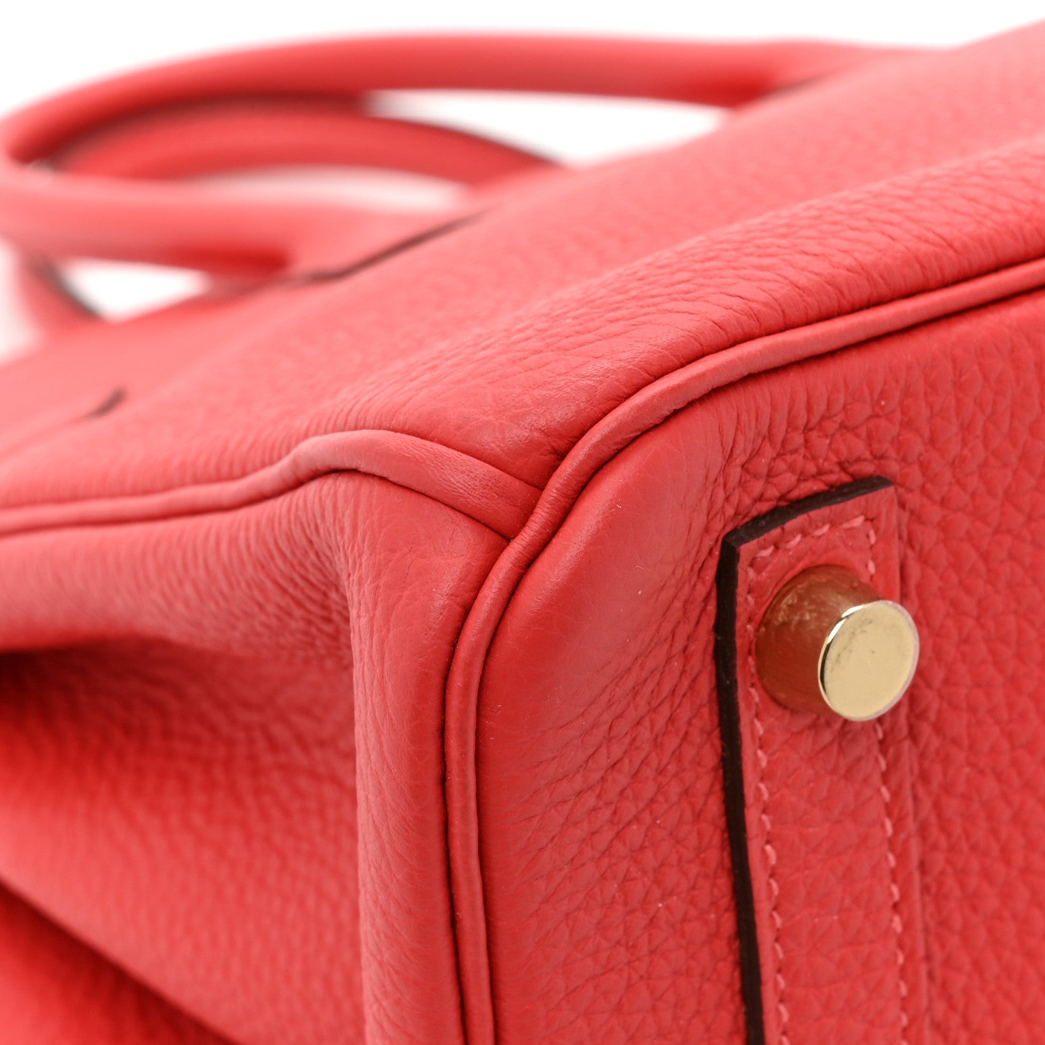 Hermes Togo Birkin 25 Rouge Casaque 12 of 13