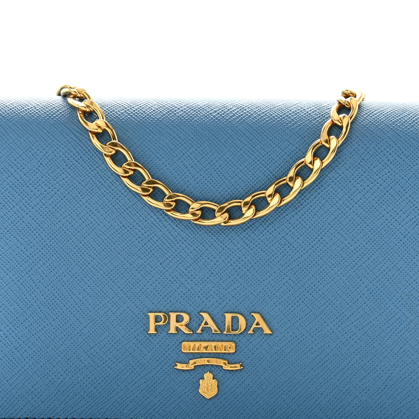 Saffiano Lux Chain Wallet Mare