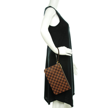 Louis Vuitton Damier Ebene Neverfull MM GM Pochette 2 of 8