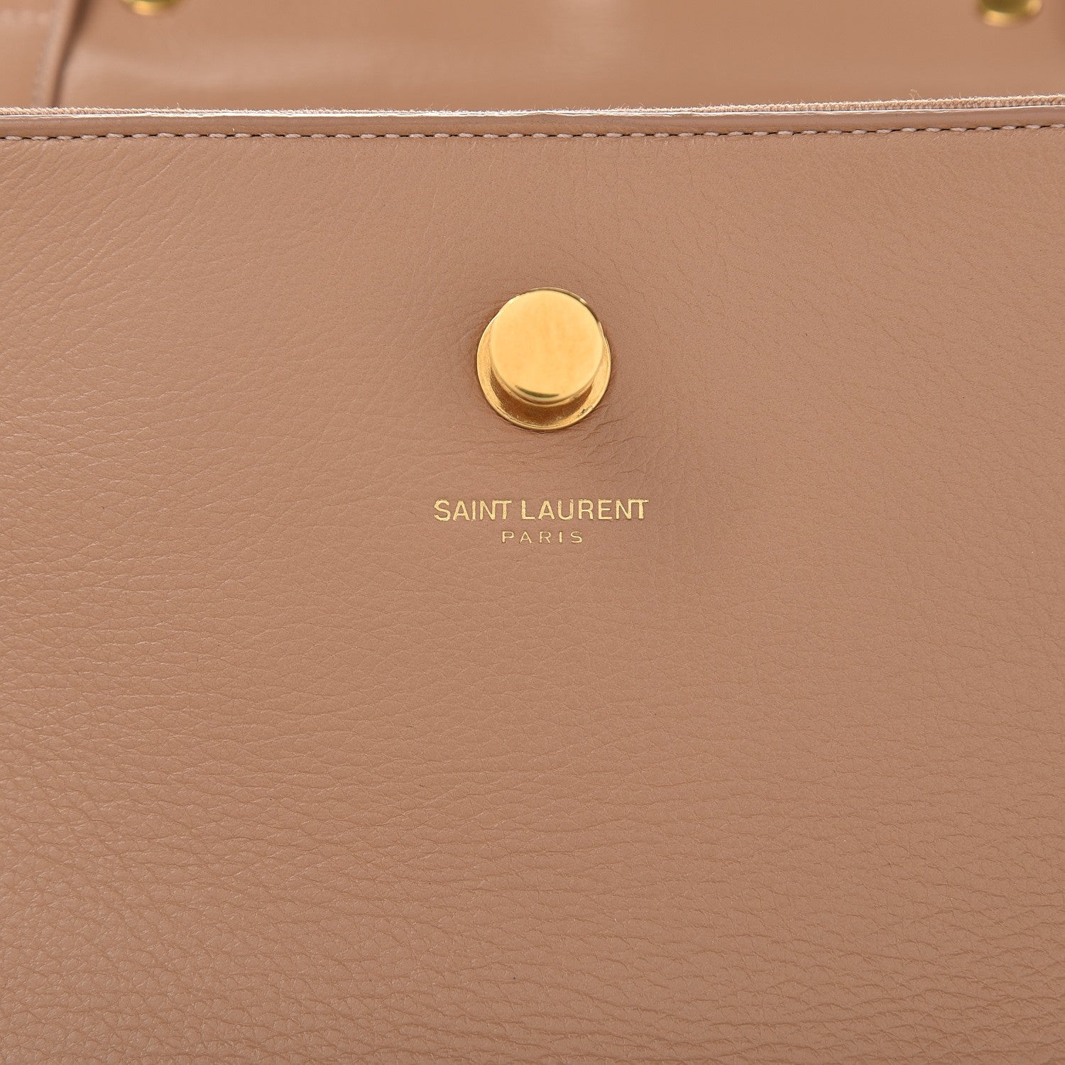 Saint Laurent Calfskin Canvas Small Muse Two Beige 8 of 13