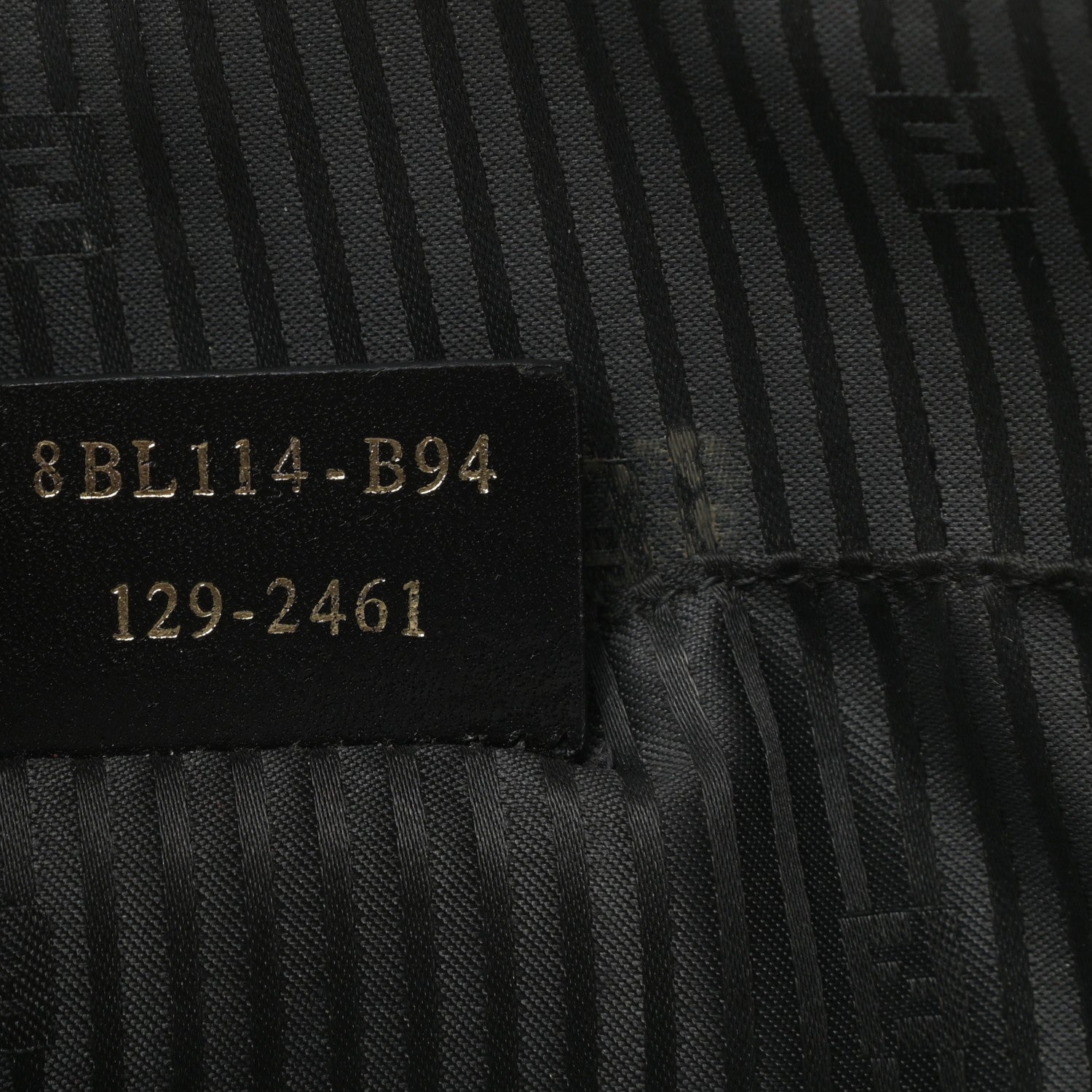 Fendi Patent Canvas Small Chameleon Tote Black 7 of 9