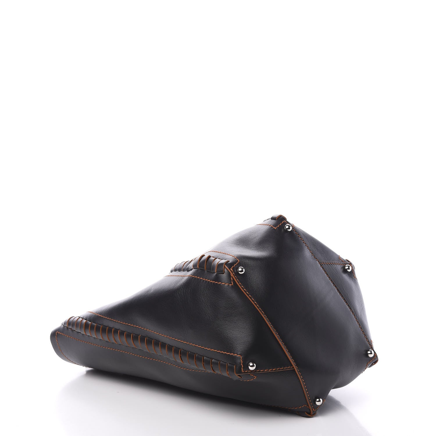 Proenza Schouler Calfskin Large Hex Bucket Black 4 of 9