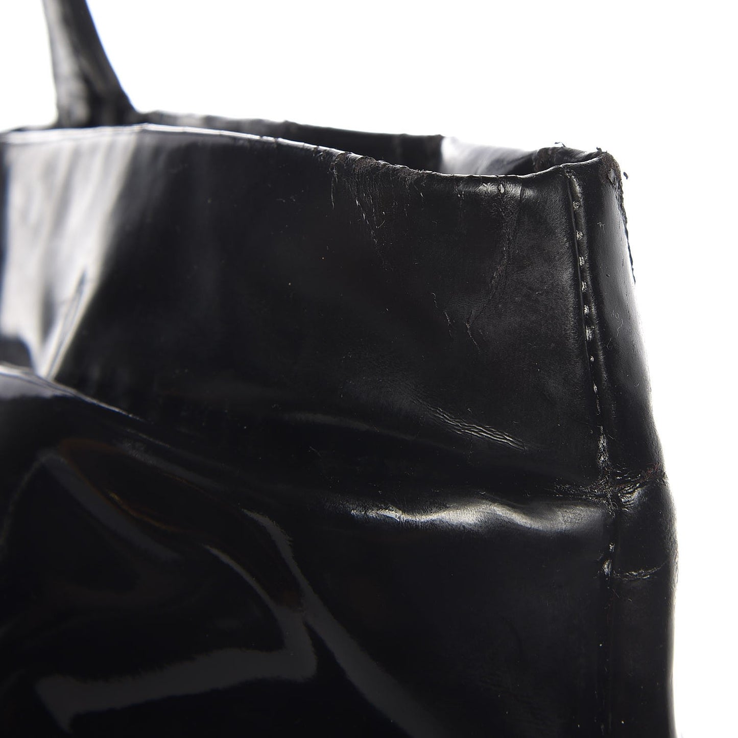 Patent Lacca Bow Tote Black