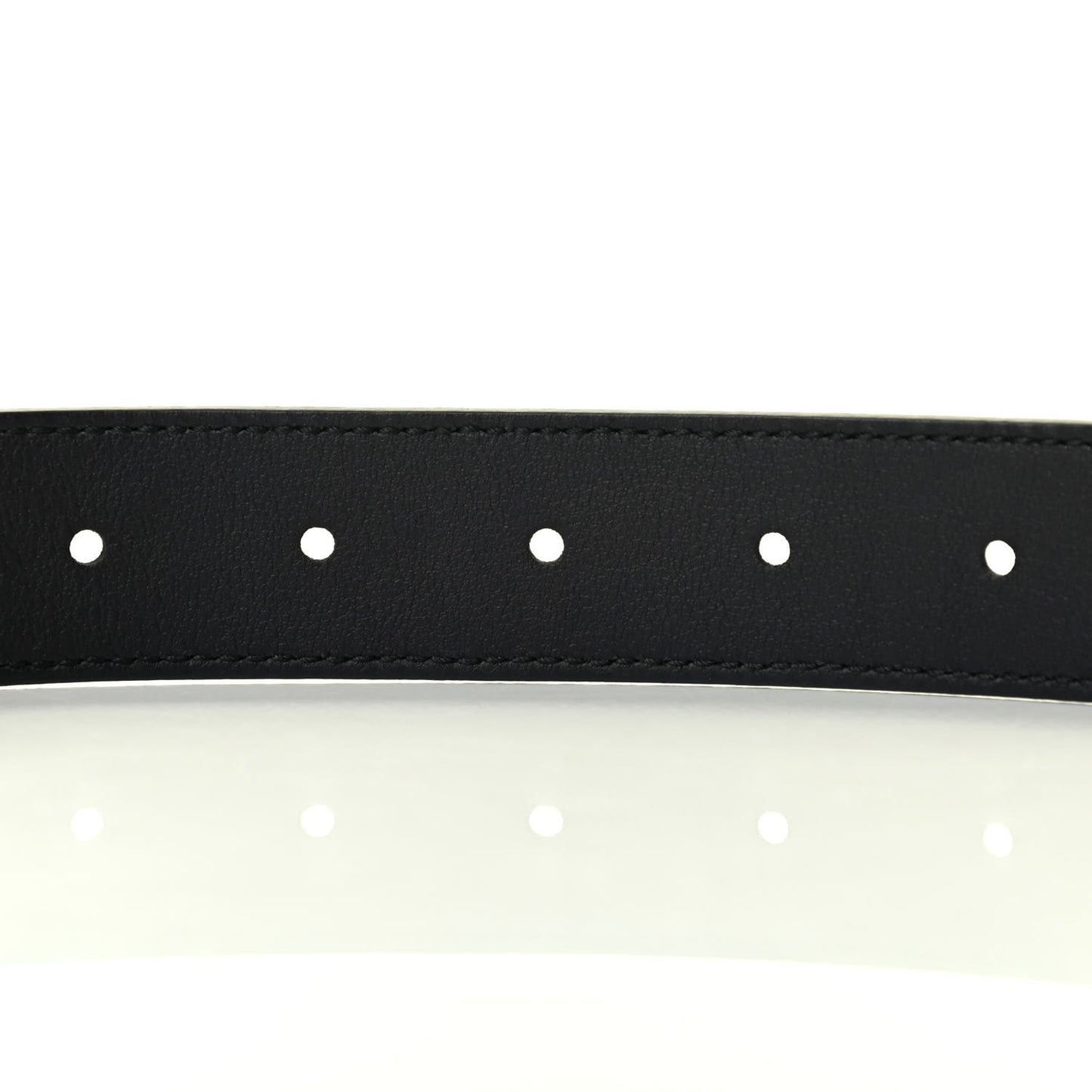 Moon Calfskin Double G 30mm Belt 105 42 Black
