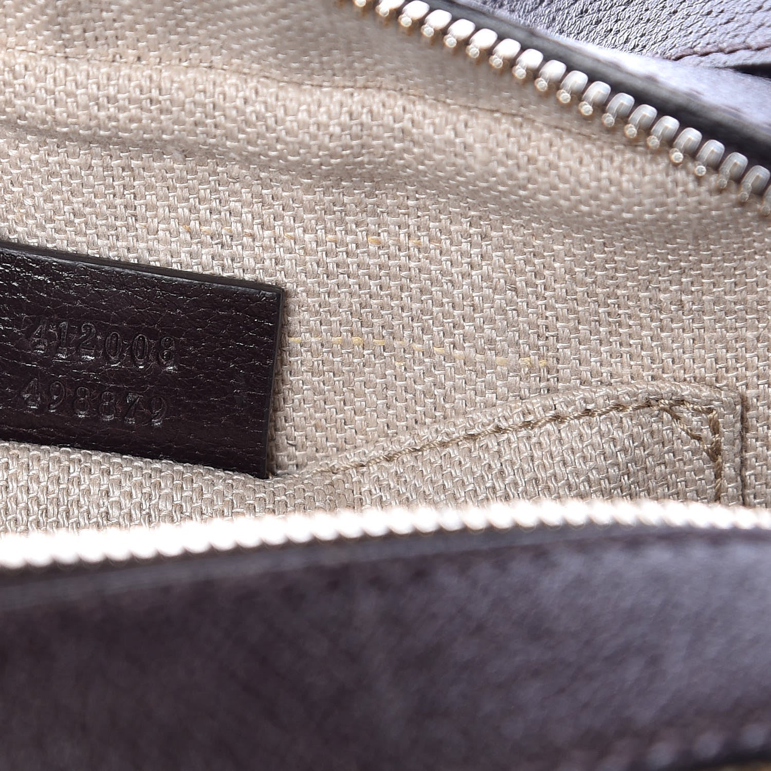 Gucci GG Supreme Monogram Web Small Webby Bee Shoulder Bag Dark Brown 9 of 9