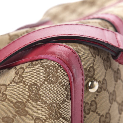 Gucci Monogram Medium Joy Boston Beige Peonia Flower 13 of 16