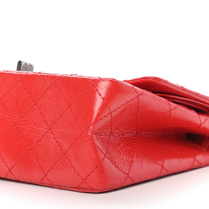 Chanel Aged Glazed Calfskin Quilted 2.55 Reissue 225 Flap Red 8 of 8