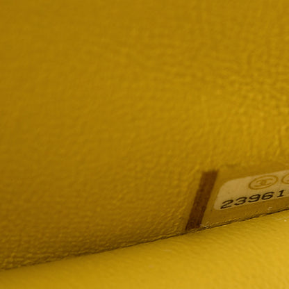 Chanel Python Small Braided Chic Flap Yellow 8 of 8