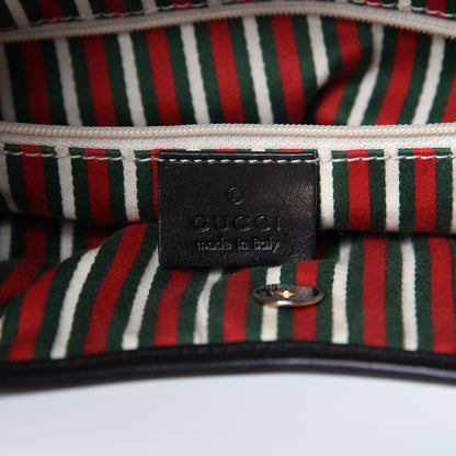 Gucci Monogram Medium New Britt Hobo Black 6 of 13