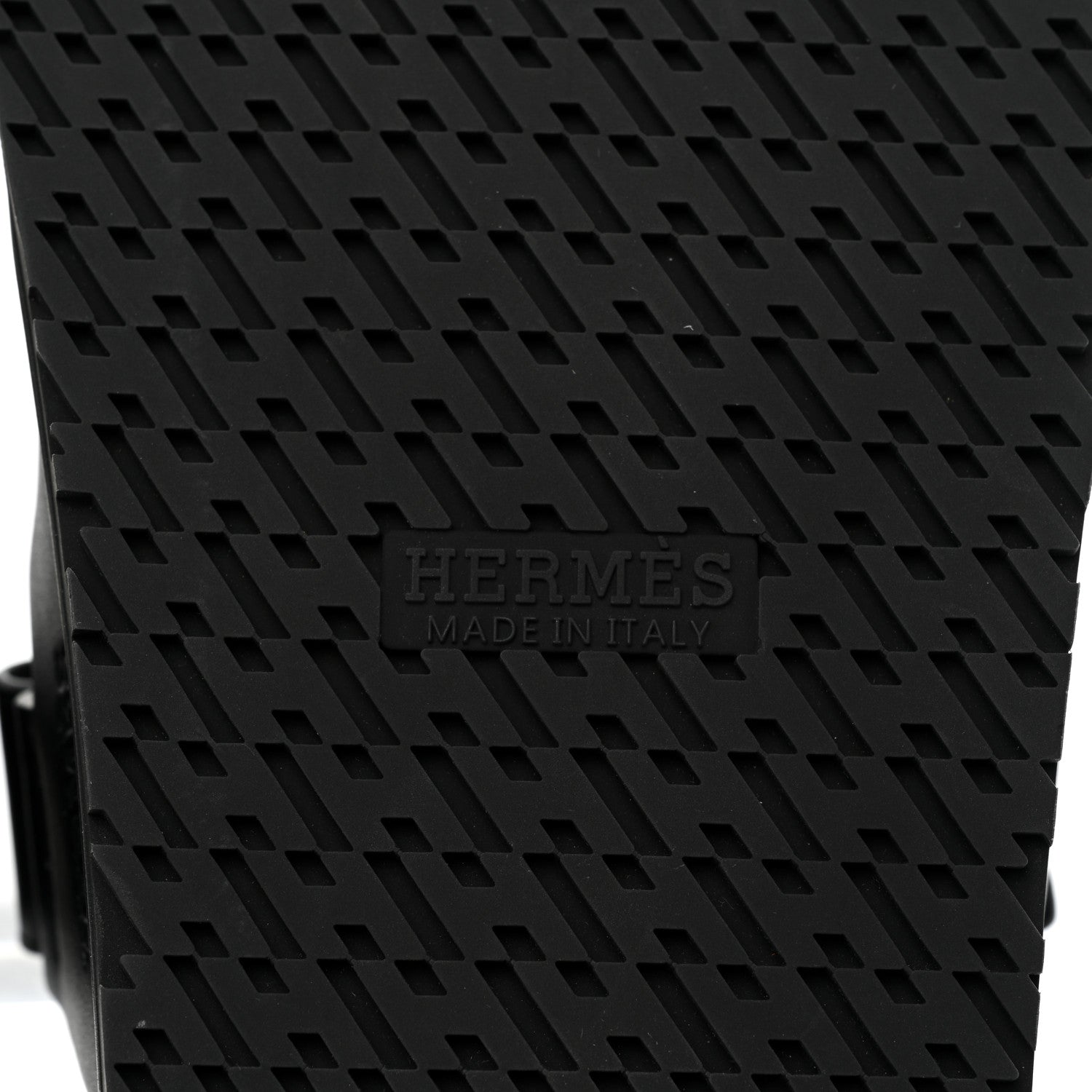 Hermes Calfskin Mens Chypre Sandals 44 Black 6 of 8