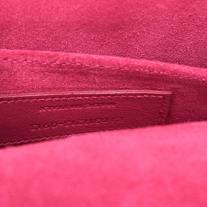 Saint Laurent Calfskin Classic Y Ligne Clutch Fuchsia 7 of 10