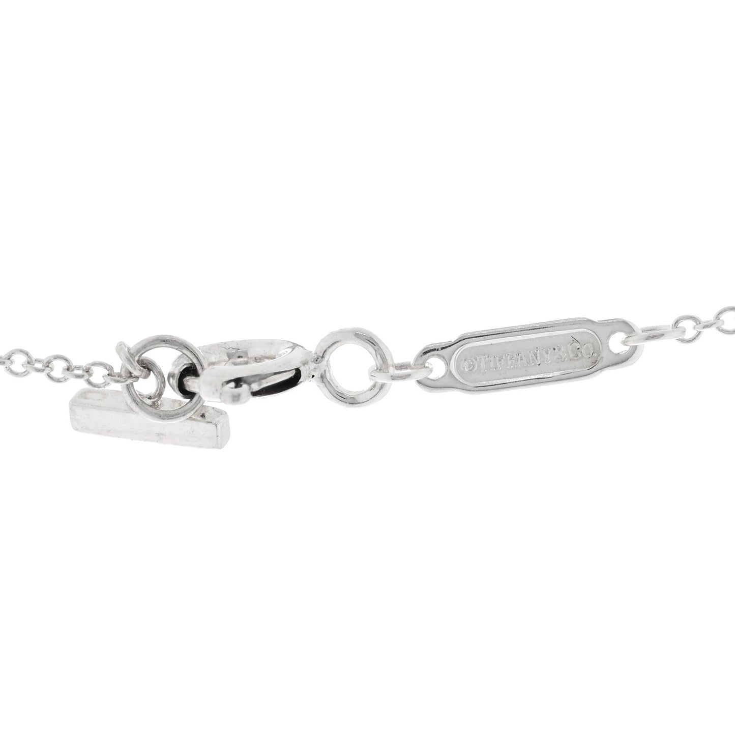 Sterling Silver Small T Smile Pendant Necklace