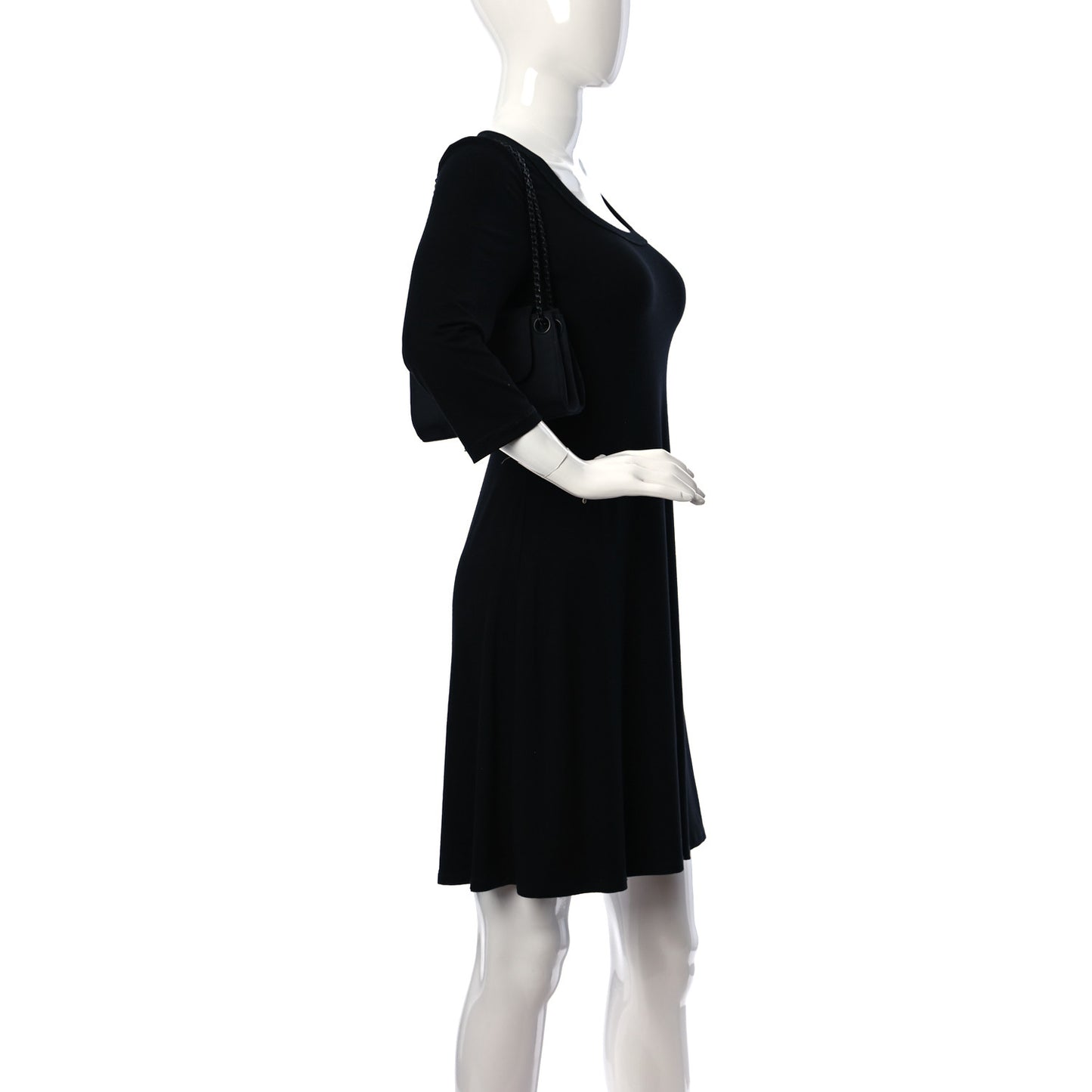 Nylon Mini Travel Accordion Flap Black