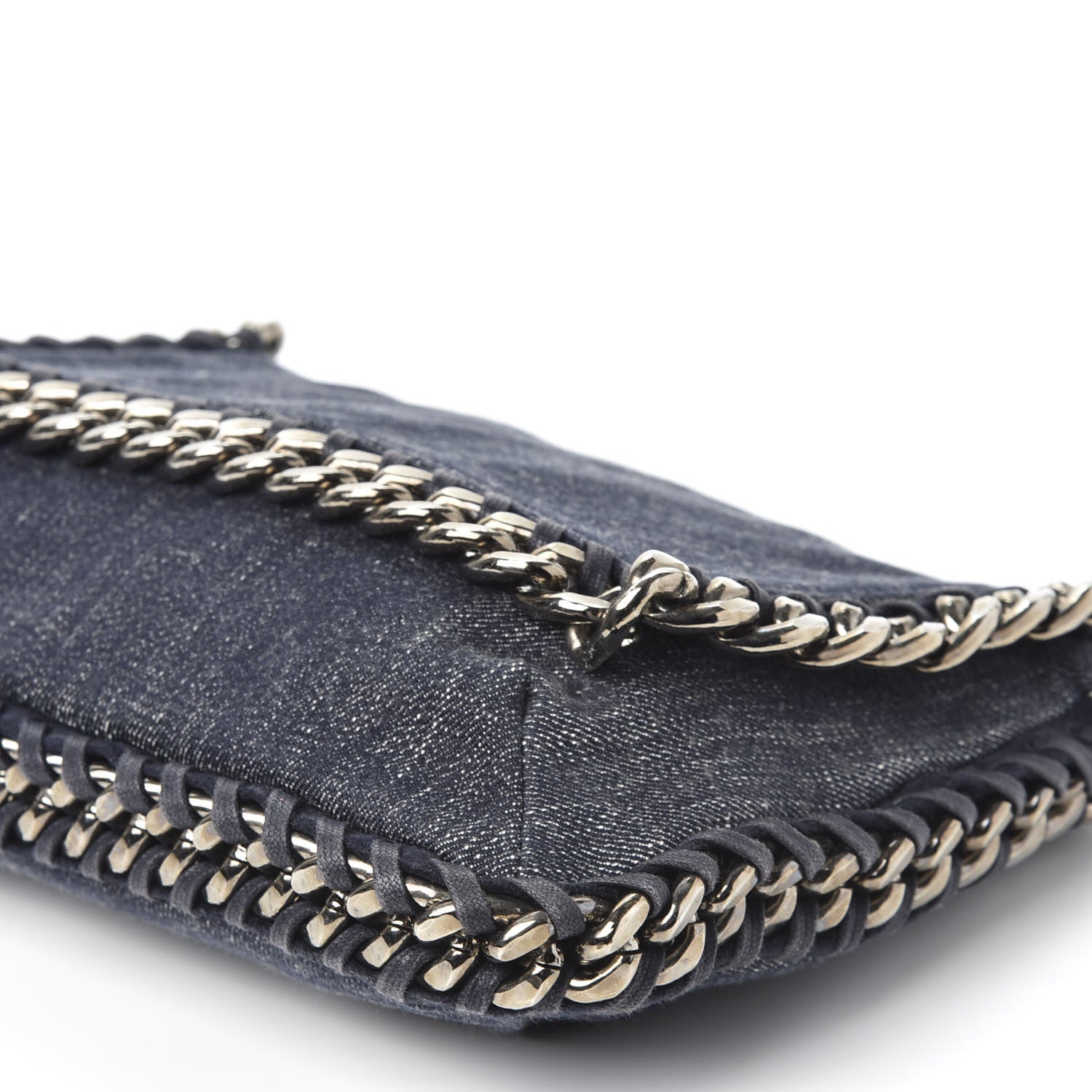 Stella McCartney Denim Falabella Clutch Blue 11 of 16