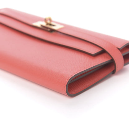 Hermes Epsom Kelly Longue Wallet Flamingo 7 of 9