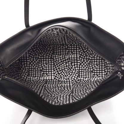 MCM Visetos Medium Anya Zip Top Shopper Tote Black 6 of 12