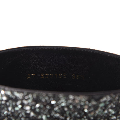 Saint Laurent Glitter Pierre 95 Ankle Boots 36.5 Green 9 of 10