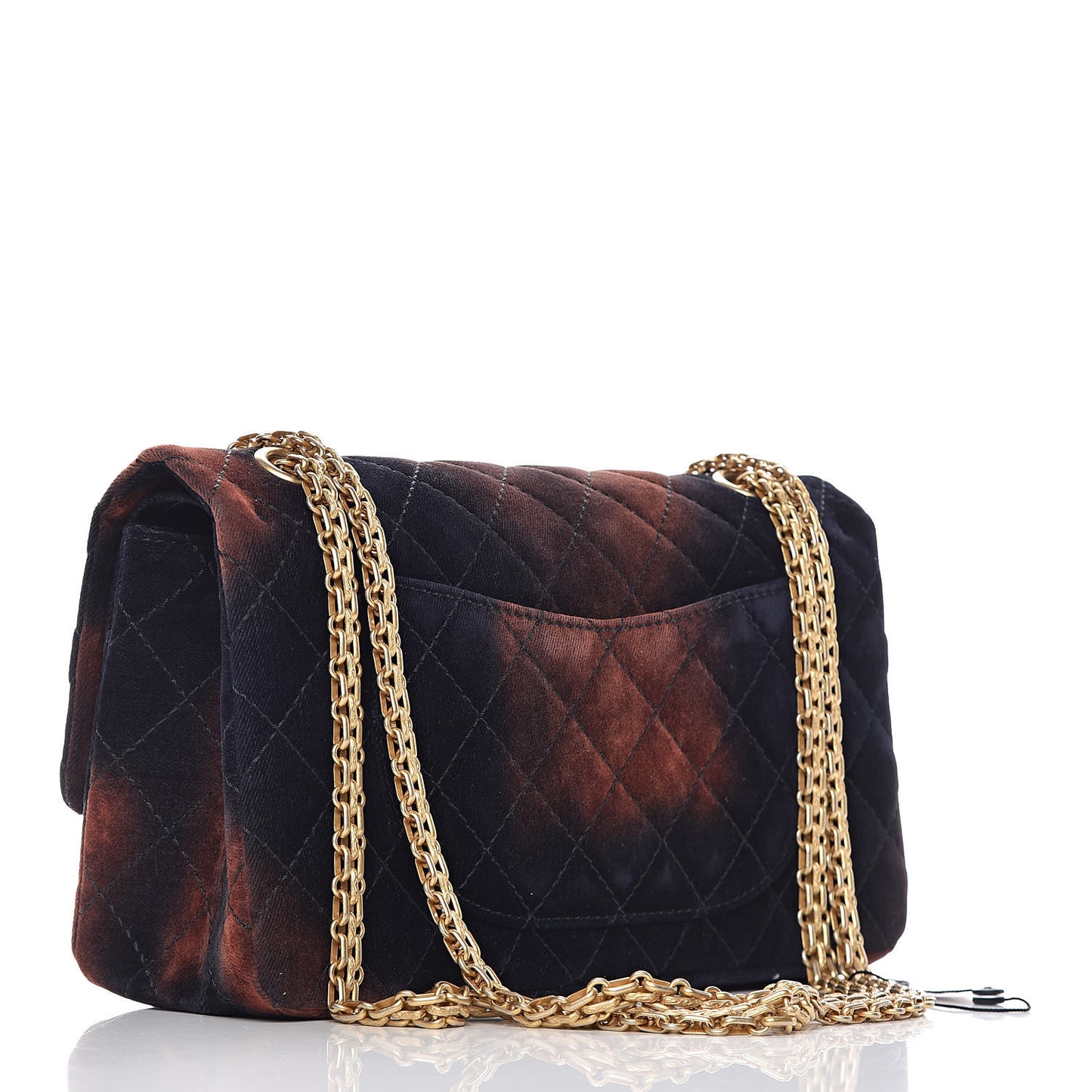 Ombre Velvet Quilted 2.55 Reissue 225 Flap Navy